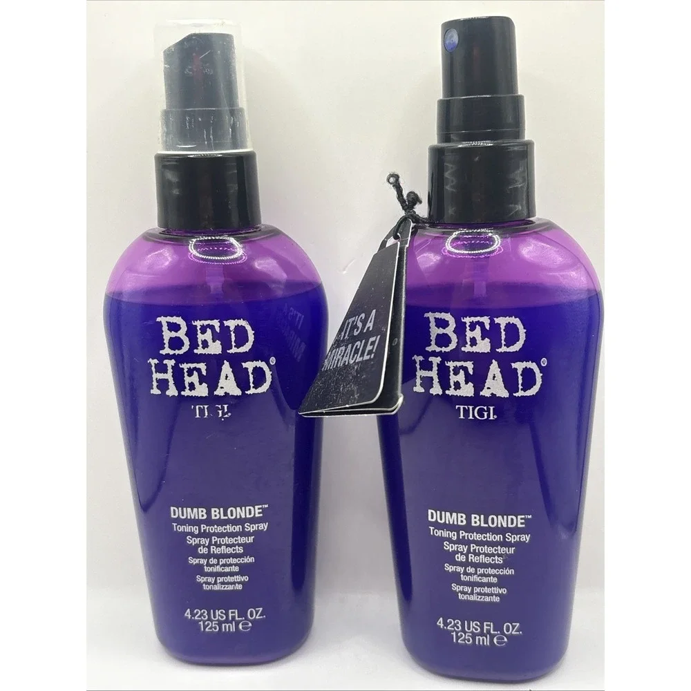 Tigi Bed Head Dumb Blonde Toning Protection Spray 4.23 Oz Lot Of 2
